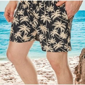 Mens Swim Quick Dry Trunks with Mesh Lining Above Knee Swimwear